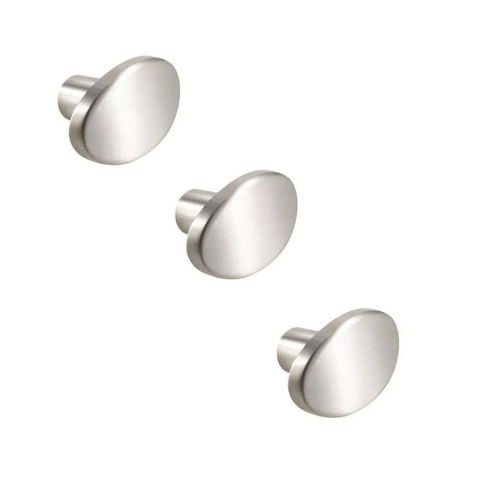 Kit 3 Puxador Beetle Zen Niquel Escovado Zp5403.916. Ponto