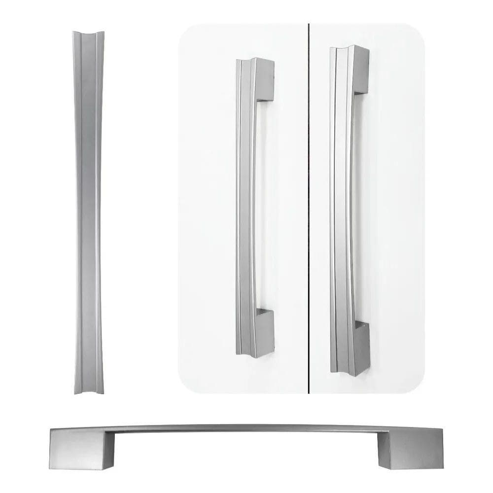 2X Kit C/10 Puxador Monza 160/192 Mm Porta Cozinha Guarda Ro