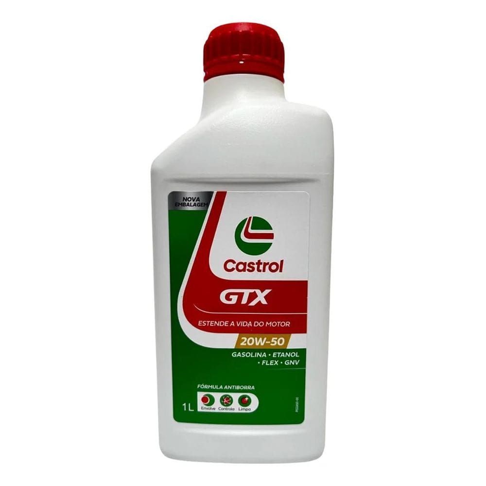 Óleo Lubrificante Motor Castrol 20W50 Gtx Antiborra Api Sl
