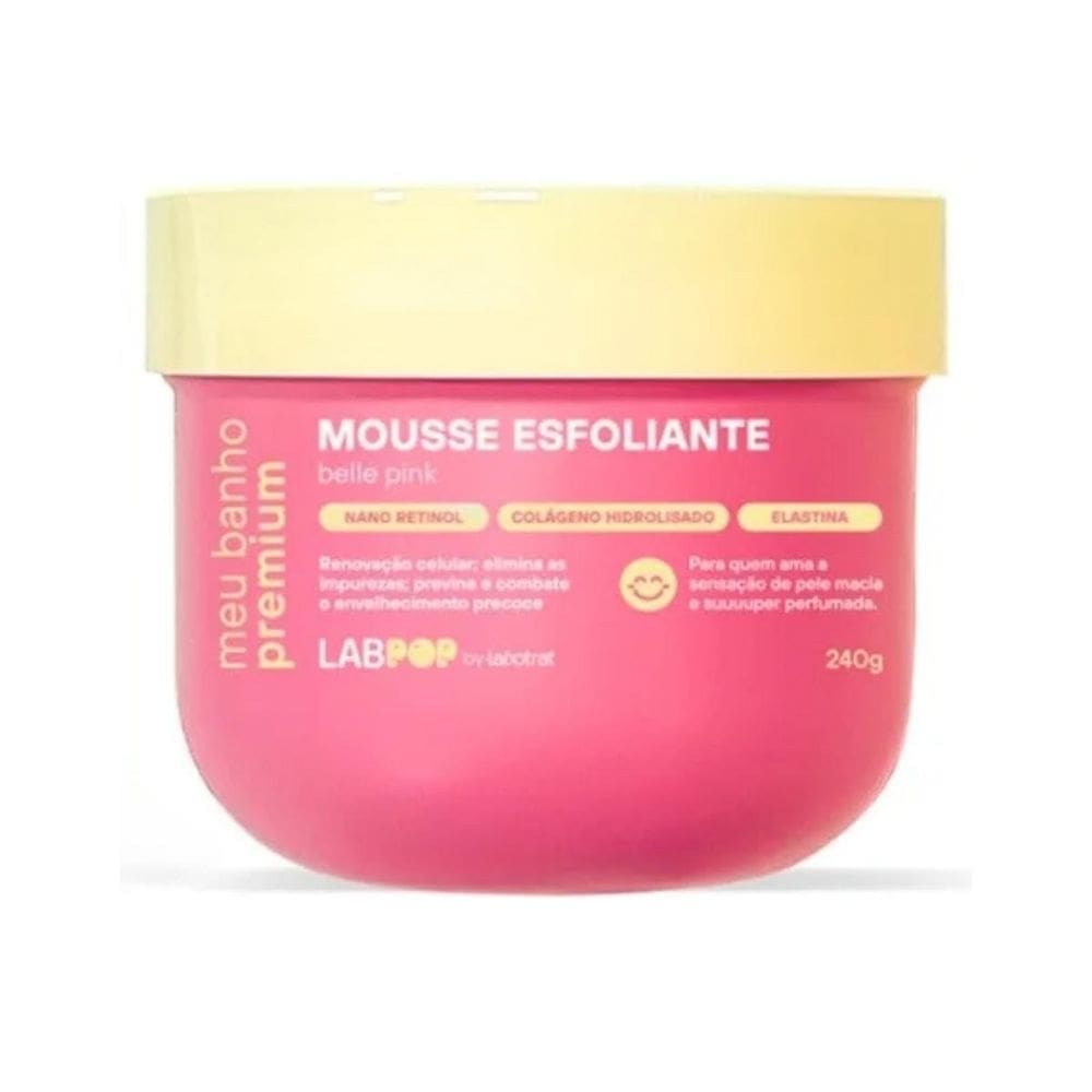 Labotrat Meu Banho Premium Belle Pink Mousse Esfoliante 240G