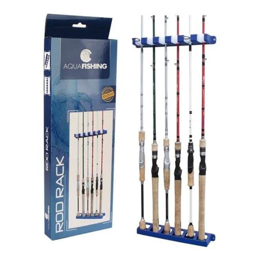 2X Suporte Para 6 Varas Pesca Aquafishing Rod Rack Pesca Bra