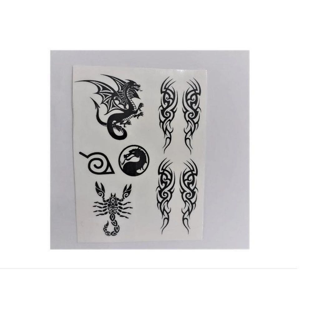 Cartela Mista Tatuagem Temporária