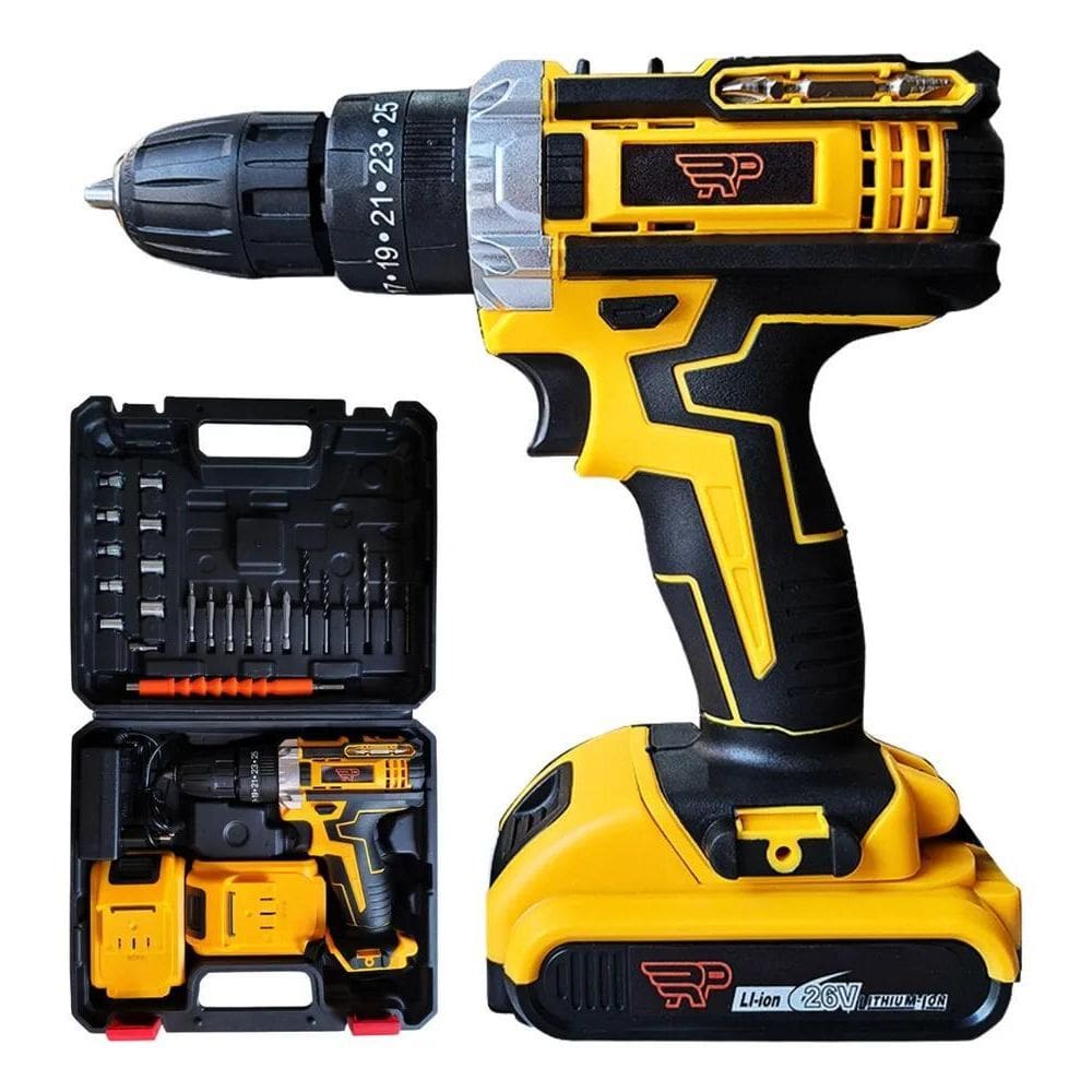 Furadeira Parafusadeira Impacto Rapidao Net 26V Elétrica 2 B