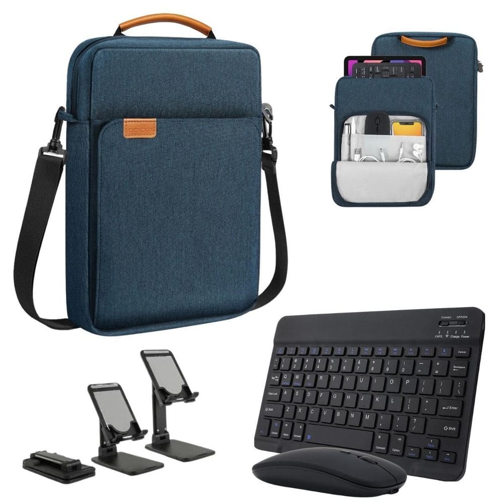 Capa Bag + Suporte + Teclado Para Tablet Samsung S9 Fe+ X616