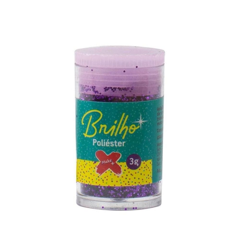 Glitter Pote 3Gr Roxo Make+
