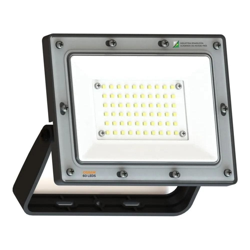 2X Refletor 100W Led Osram 9000Lm Bivolt Ip66 Slim 6500K