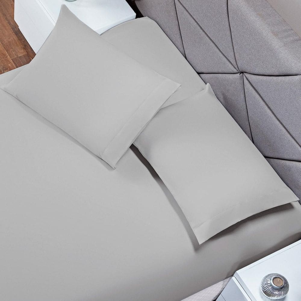 Kit 4 Fronhas 70 X 50 Soft Capa Travesseiro Envelope Cinza
