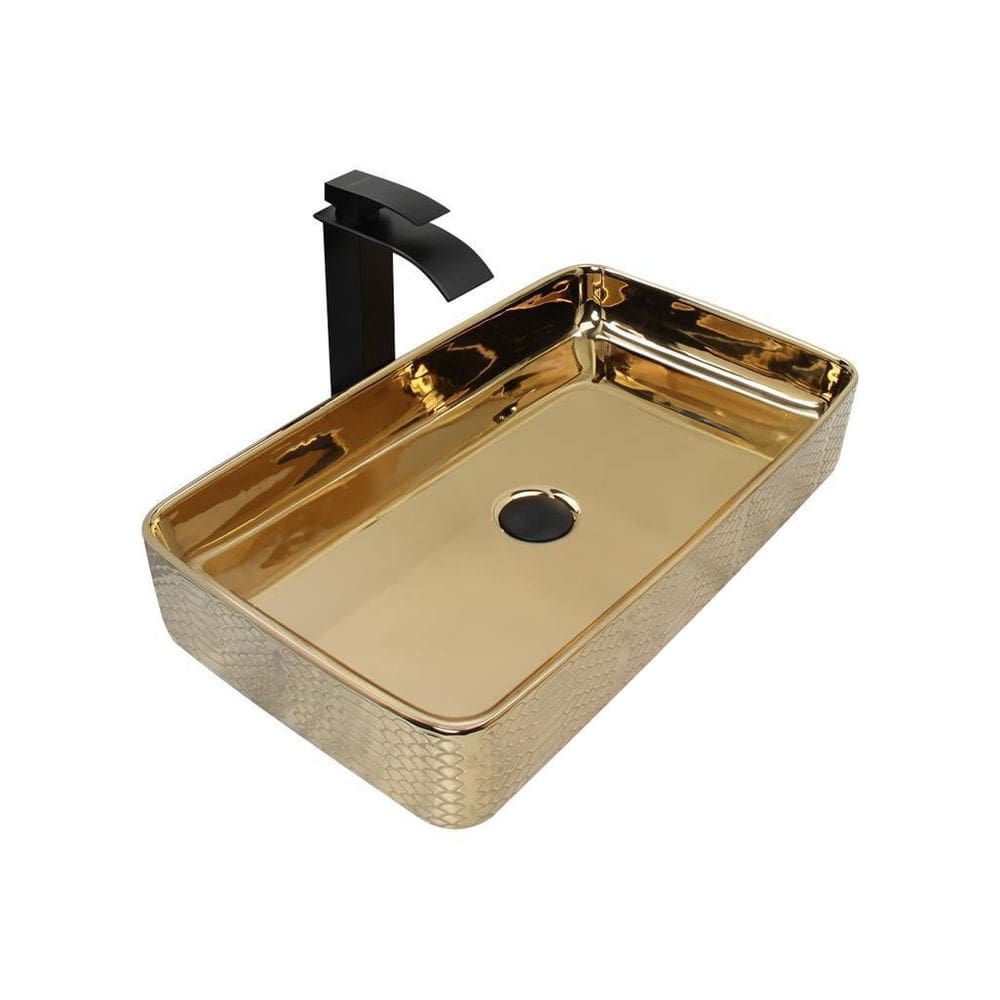 Kit Cuba Pia Louça Cerâmica Banheiro C/Torn E Vál Preta 78