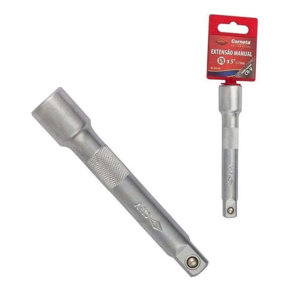 2X Extensão 5 Pol 125Mm Para Soquete E Catraca 1/2 - Corne