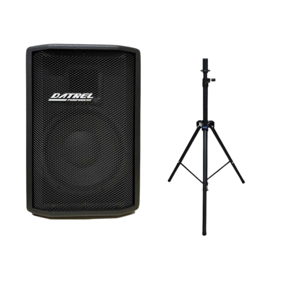 Caixa Ativa Datrel 10 At10-200 Titanium 200Wrms + Tripé