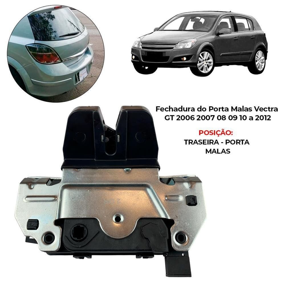 Fechadura Trava Eletrica Porta Malas Vectra Gt 2006 A 2012