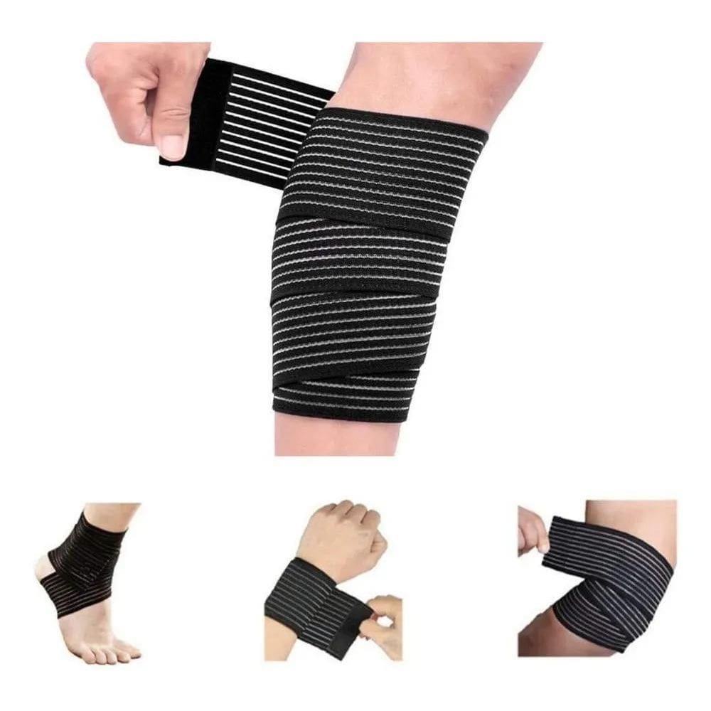 2X Faixa Elastica Joelho Agachamento Joelheira Musculação Tr