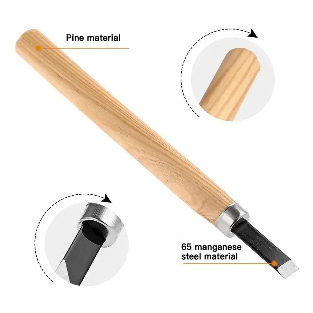 Kit De Formão Para Entalhar Madeira 12 Peças