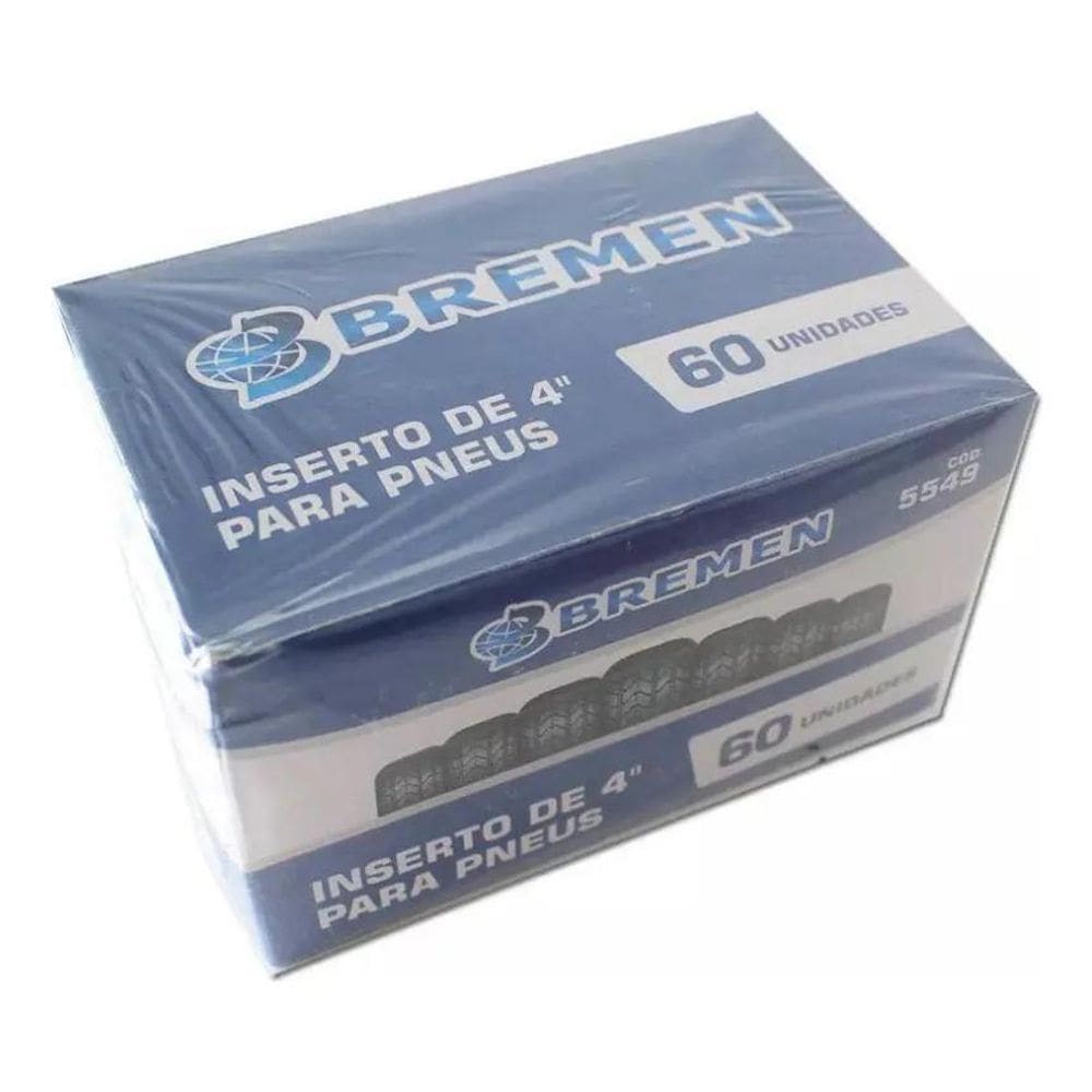 Reparo De Pneus Sem Câmara 60 Peças Macarrão Refil - Bremen