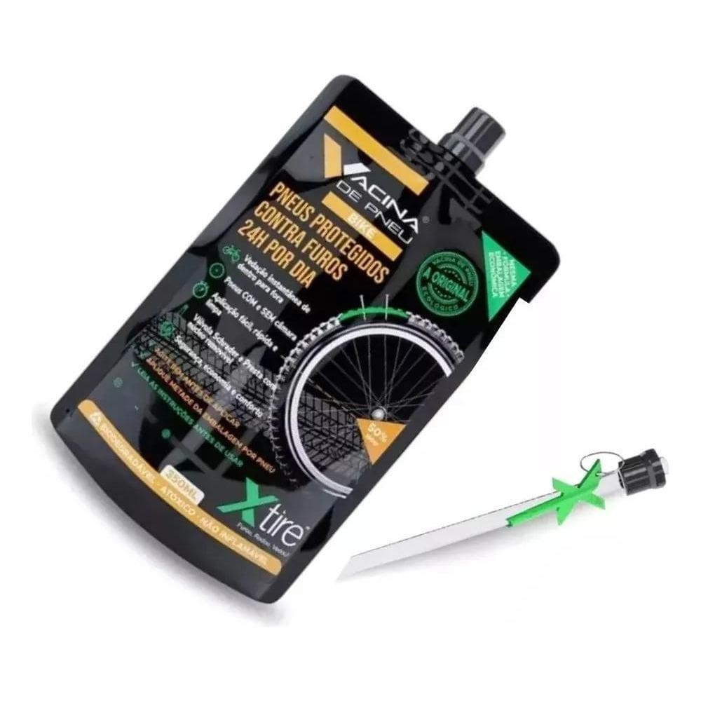 2X Vacina De Pneu Para Bike Pouch 350Ml Selante Tubeless X-T