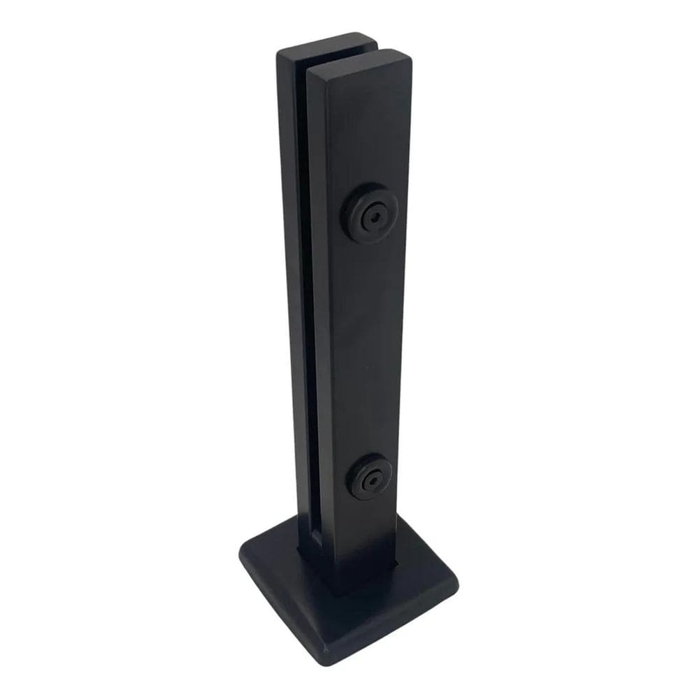 2X Coluna Torre Inox 304 40Cm Guarda Corpo Preto Fosco
