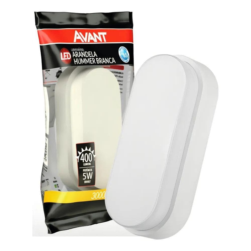 2X Arandela Led Hummer Branca 5W 3000K Ip65 Avant