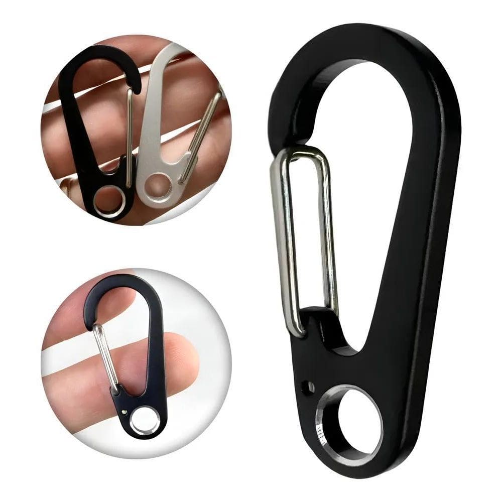 2X Mosquetão Chaveiro Paracord 45Mm Militar Edc