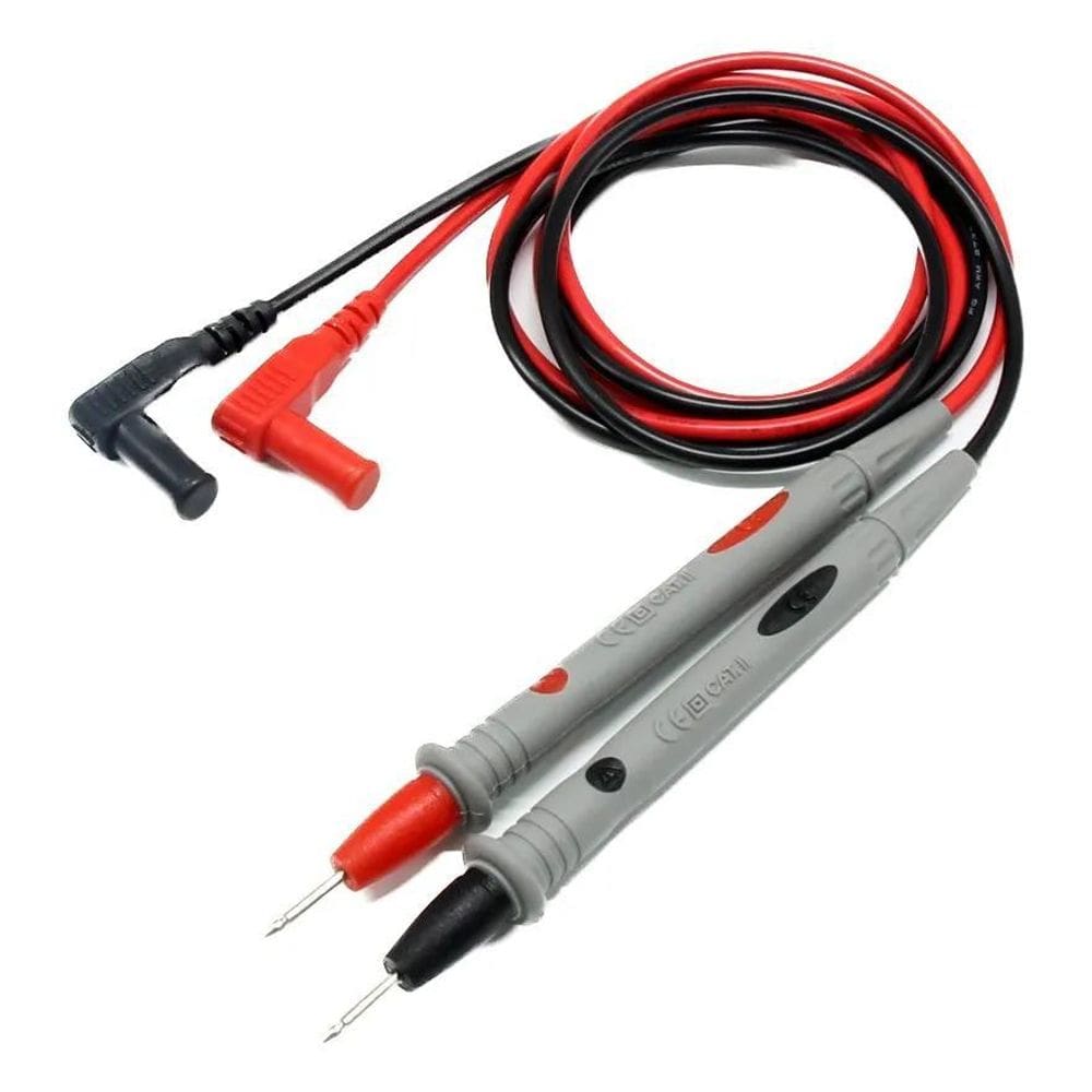 2X Cabo Ponta De Prova Multímetro Profissional Ponta Fina Te