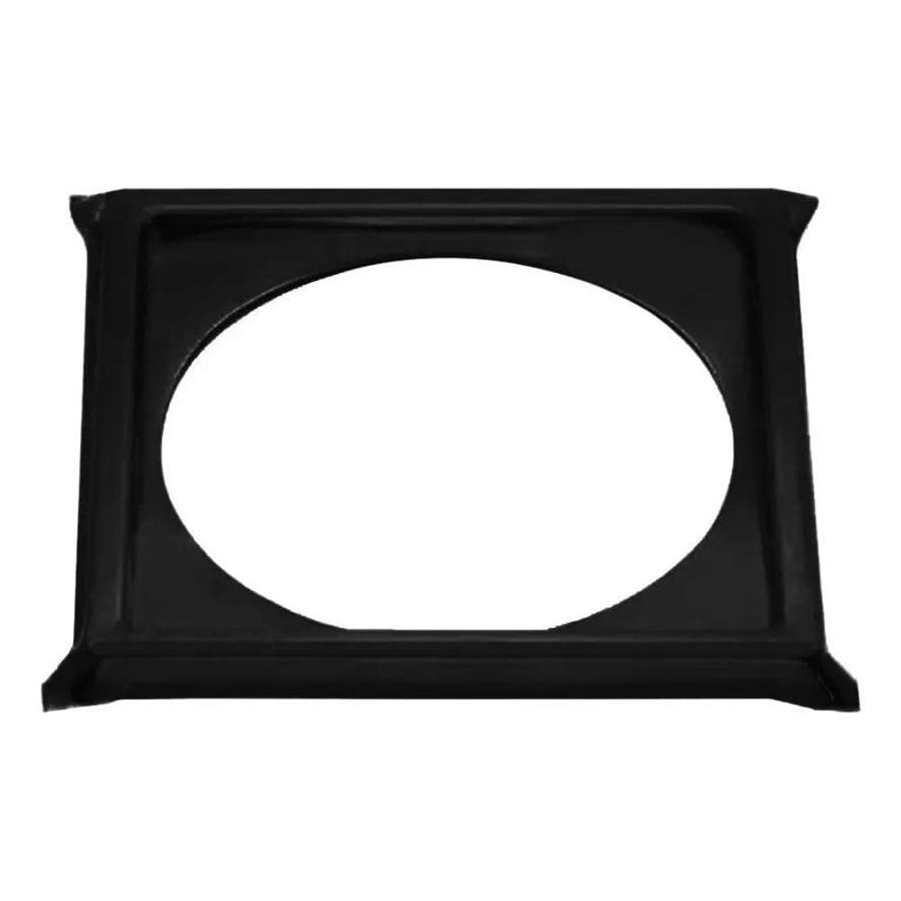 2X Porta Grelha Ralo Click 10X10 Suporte Preto Inox