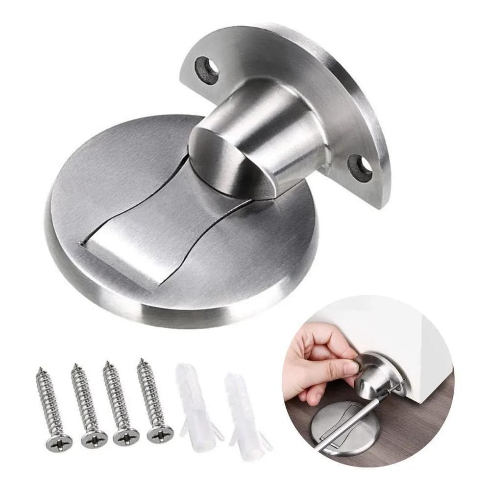 2X Prendedor Fixador Porta Trava Magnetica Limitador Segurad