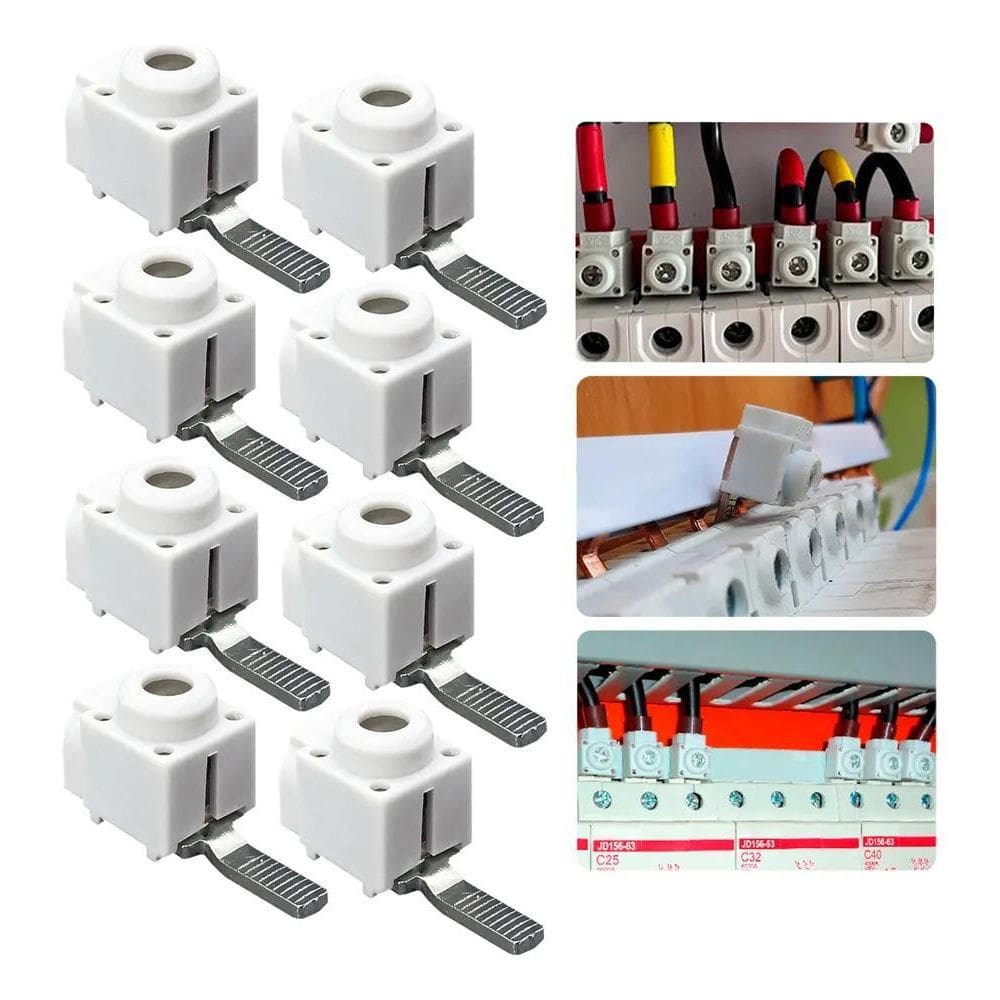 2X Kit 10Un Conector Saida Frontal Disjuntor 6 A 25