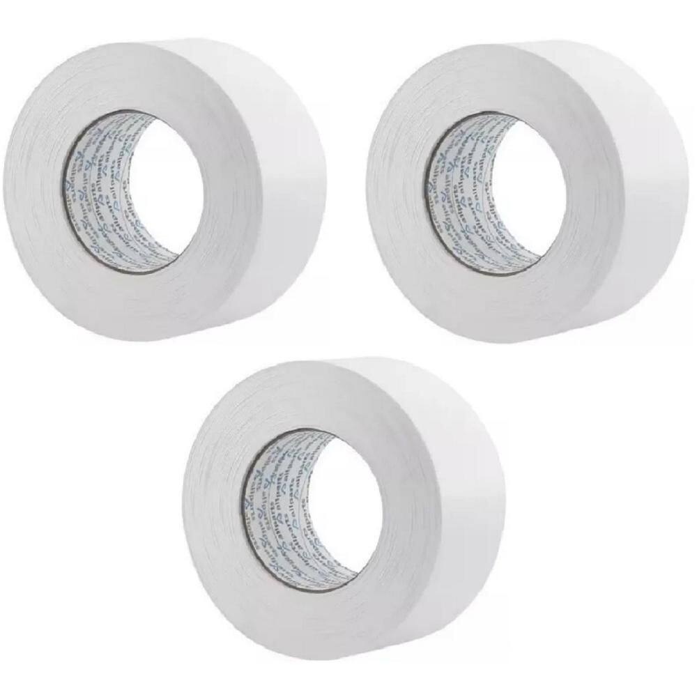 Kit 03 Fitas De Borda Pvc Texturizado Para Moveis Mdf Branco