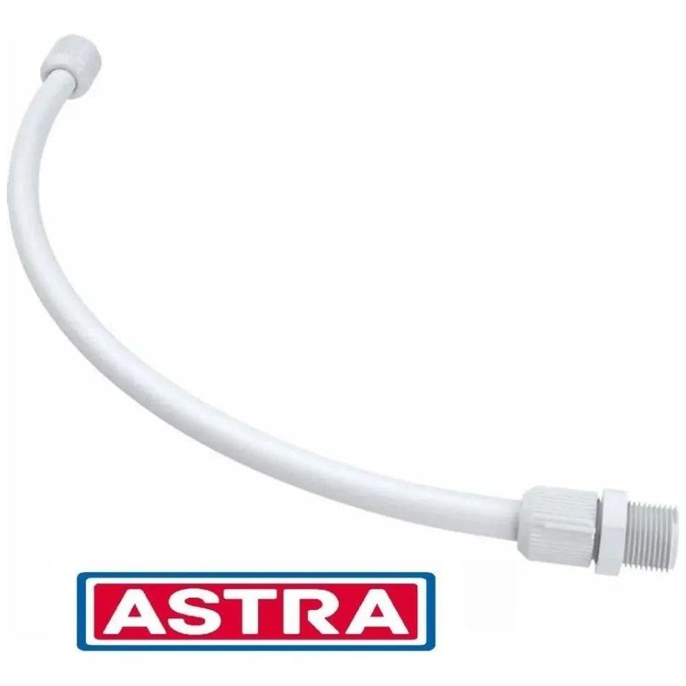 2X Engate Flexível 1/2 X 40Cm Água Fria Pvc Astra  Rabicho