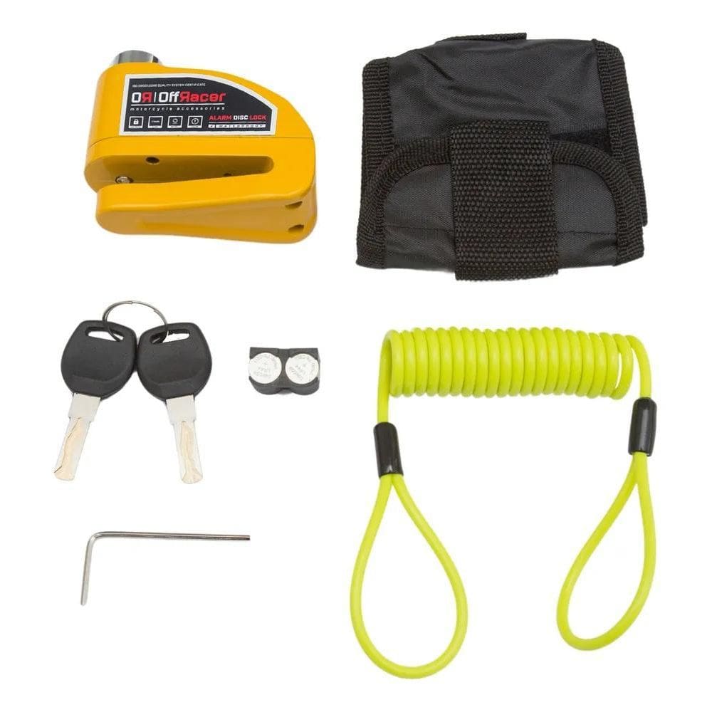 Trava De Disco Para Moto Com Alarme Impermeável Antifurto