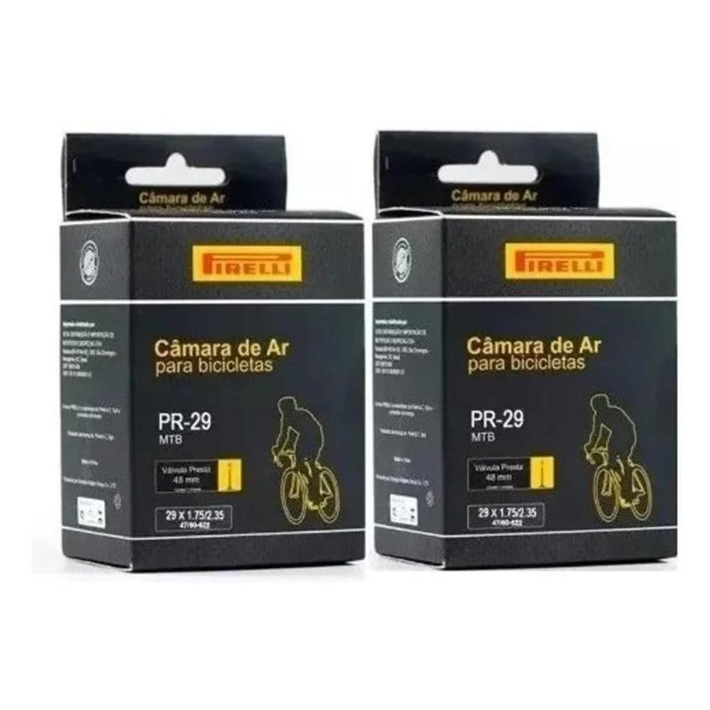 2X Par Câmara Ar Mountain Bike Aro 29X1.9/2.3 Pirelli Bico F
