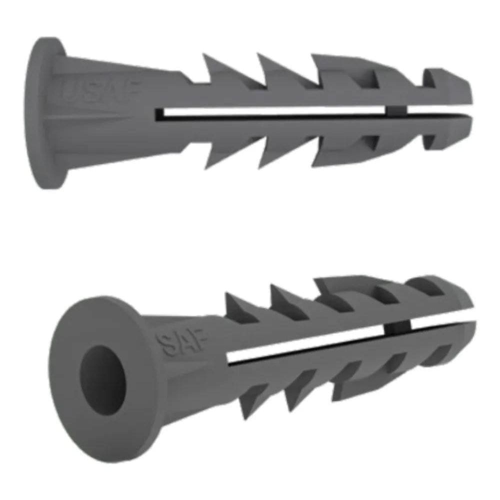 2X Kit 1000 Buchas 8Mm Com Aba Anel Para Fixação Parede