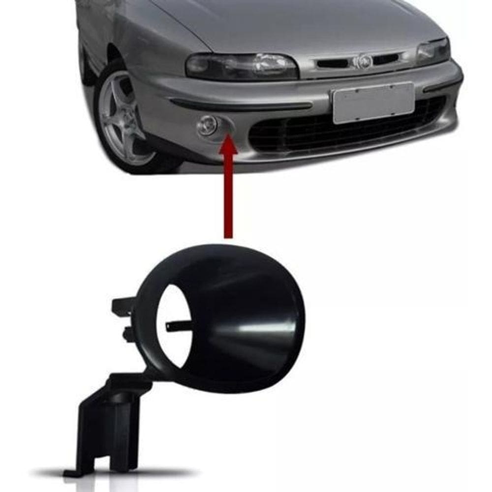 Moldura Copo Preto Suporte Farol Milha Marea Lado