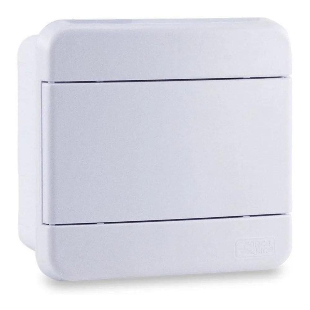 2X Quadro Distribuicão 4 Disjuntores Din Br Sobrepor Forceli