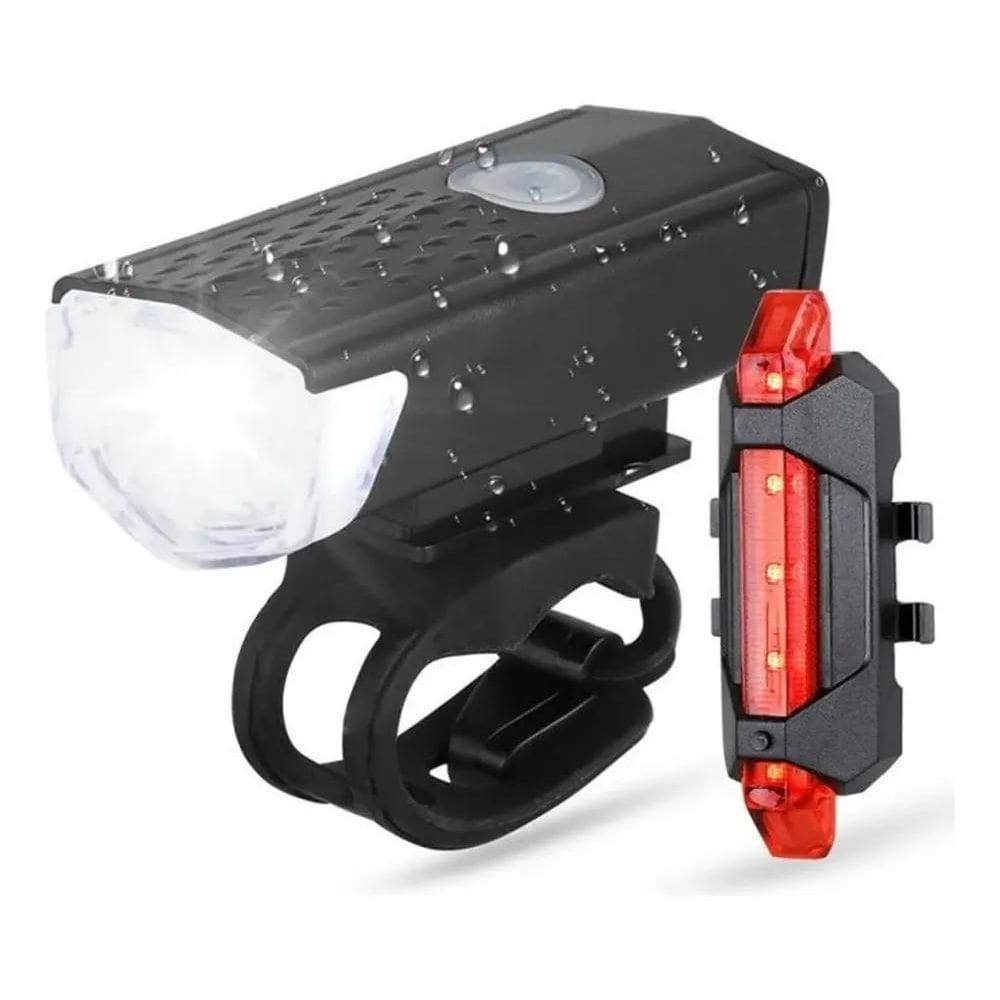 2X Kit Farol Light 400 Lúmens + Vista Light Recarregável Usb