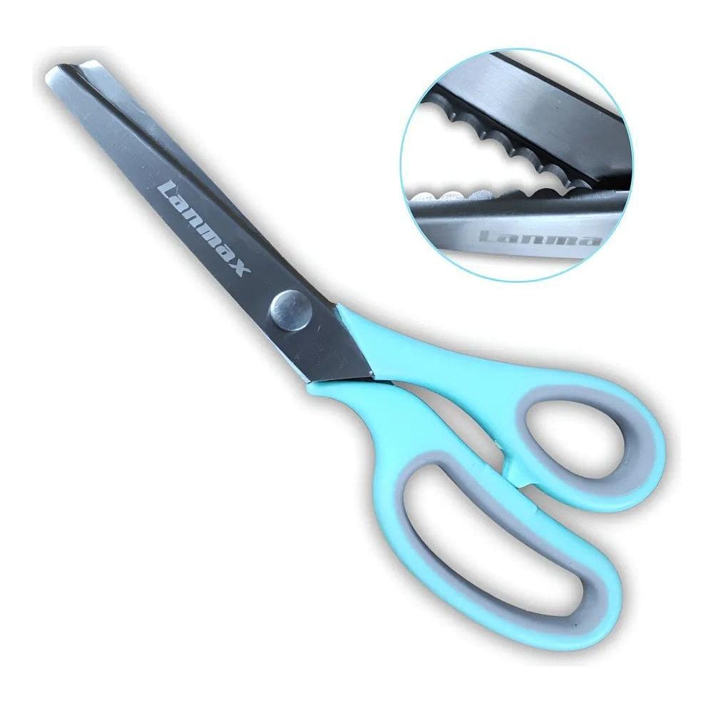 2X Tesoura Escalope Corte Ondulado -  Lanmax