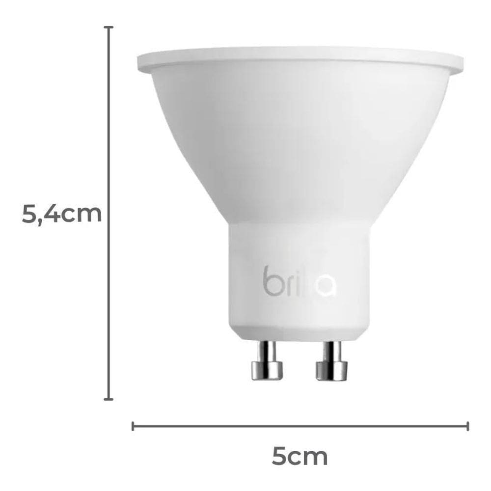 2X 307254 Lâmpada Led Dicroica Mr16 Dimerizável 7W 2700K Bri