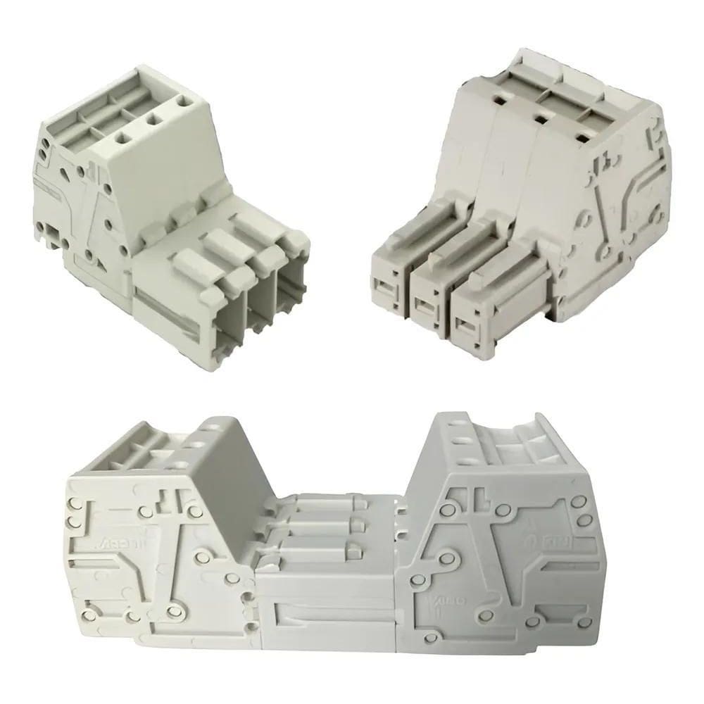 2X Conector Wago 831 Chuveiro 127V / 220V Cabo 10Mm 50A Kit