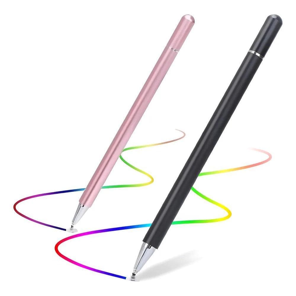 2X Caneta Metal Touch Screen Premium Ponta Fina Desenho