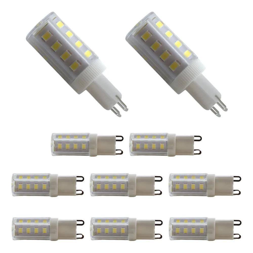 2X Kit 10 Lâmpadas Led G9 Halopim 5W 6500K Luz Branco Frio -