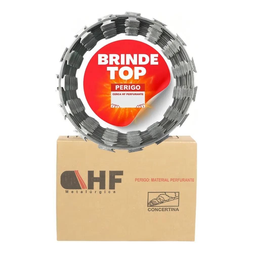 2X Hf Metalúrgica Concertina Rolo 30Cm Ref Para 10 Metros -