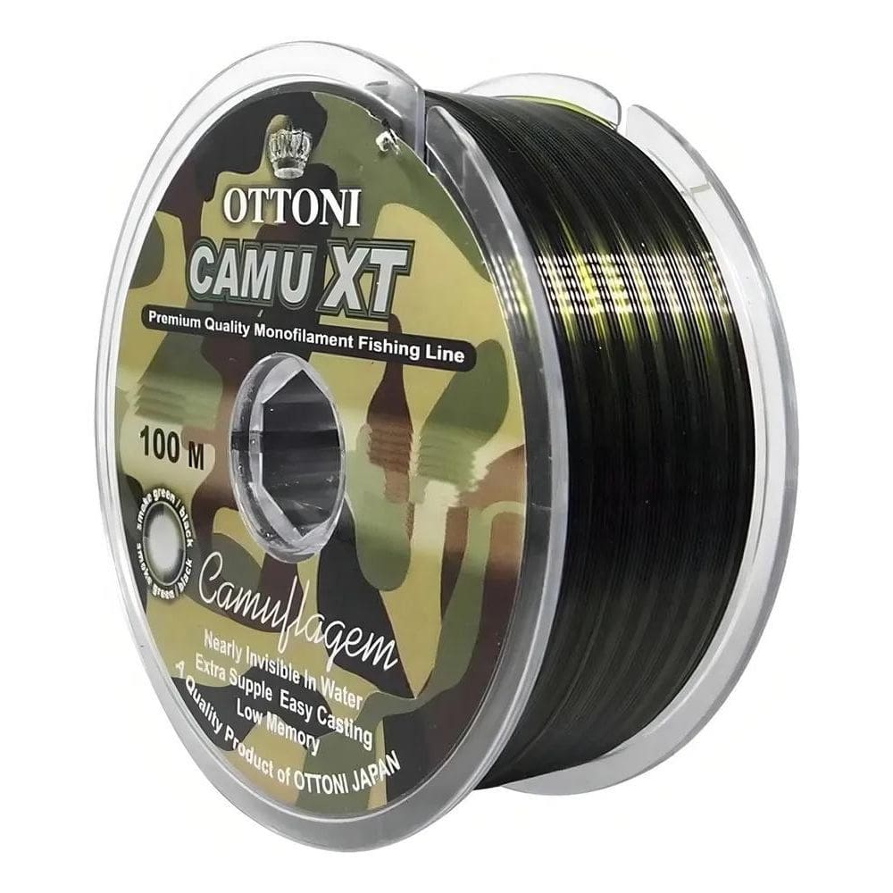 2X Linha Camu Xt 0,45Mm Resistente 200Mt 25Kg Camouline Fort