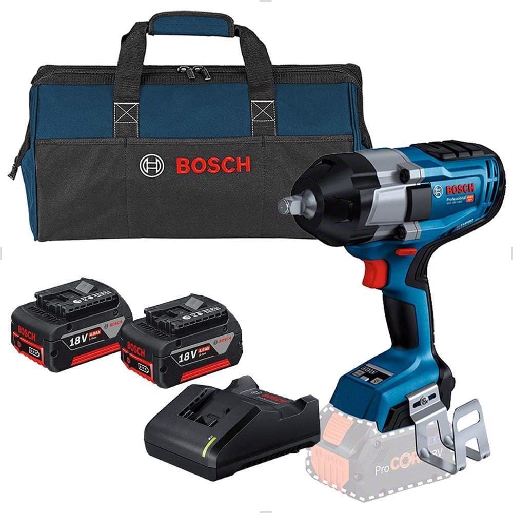 Kit Chave De Impac Gds 8V-1000 + Bate Gba18V + Carreg Bosch