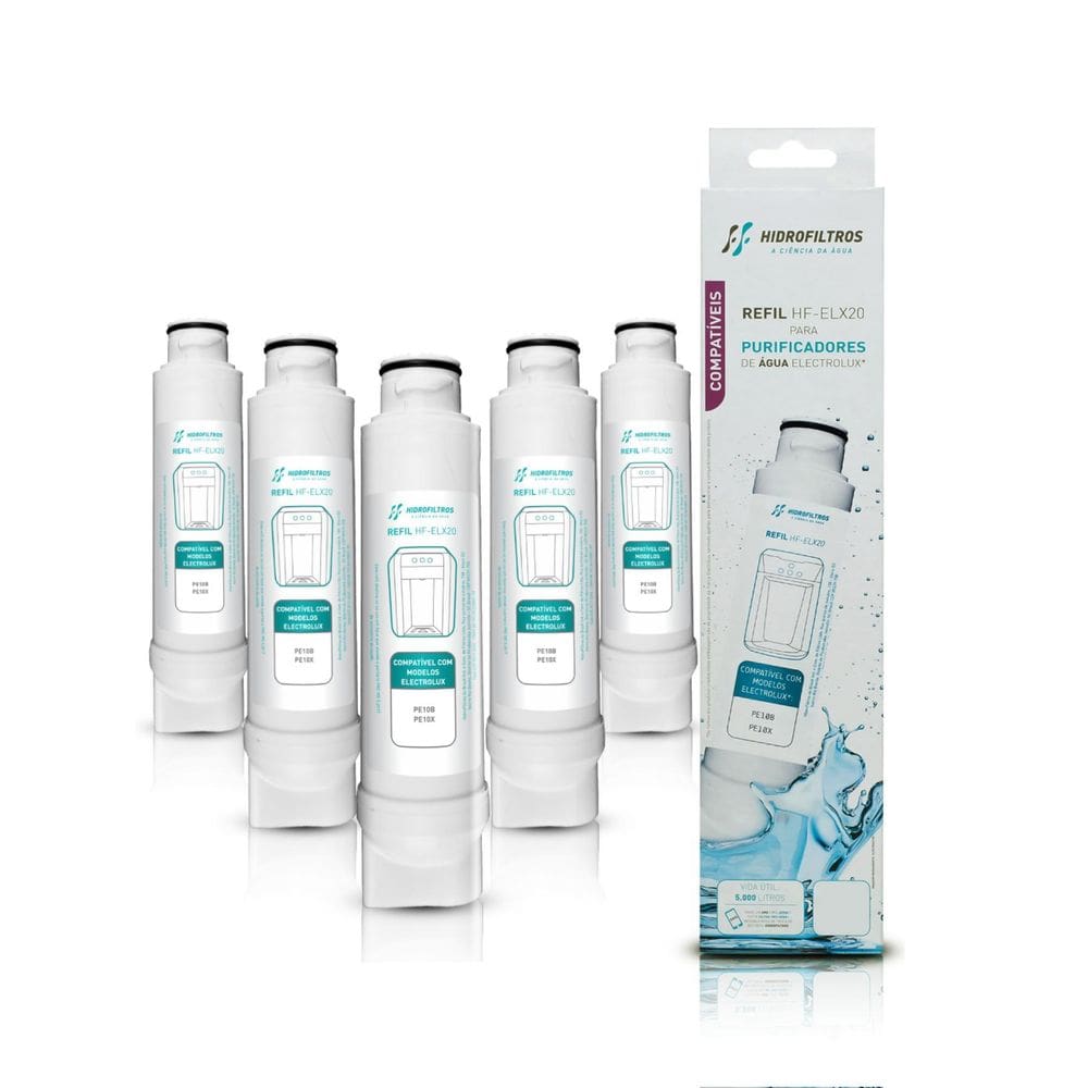 Kit 5 Refil Hidrofiltros Compatível Electrolux Pe10B E Pe10X