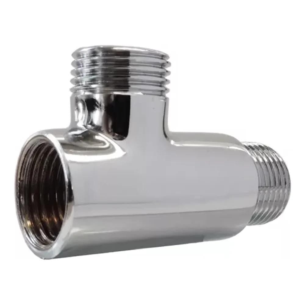 2X Adaptador Tee T Maquina Lavar Tanque 1/2 X 1/2X3/4 Latão