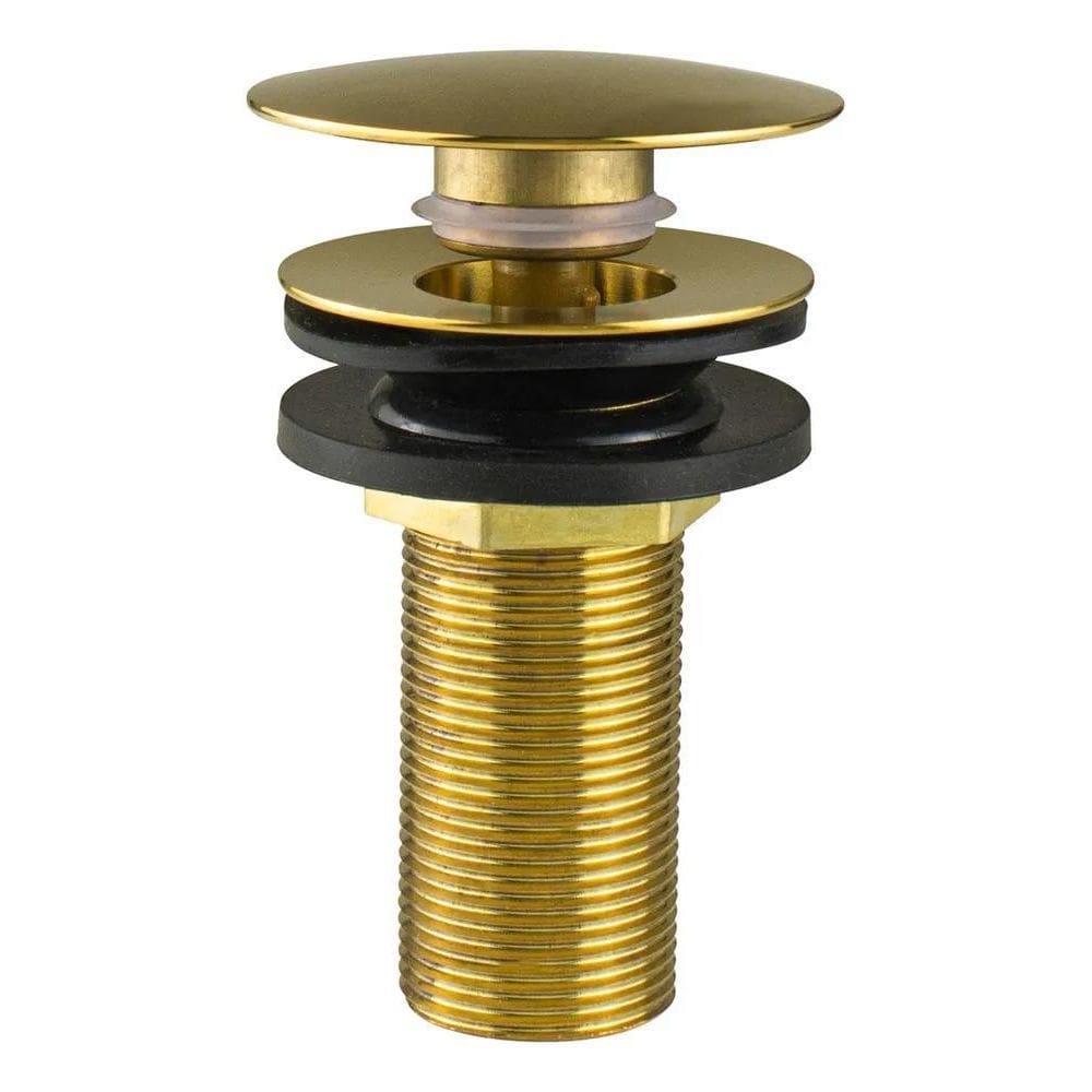 2X Válvula Ralo Click Dourado Gold Brilhante Para Pia Lavató