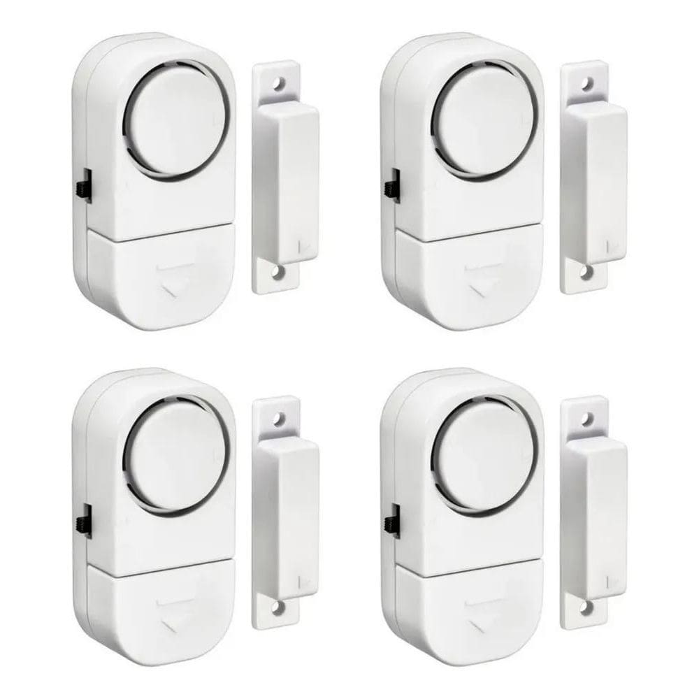 2X Kit 04 Alarme Sonoro Invasão Residencial Porta Janela Por