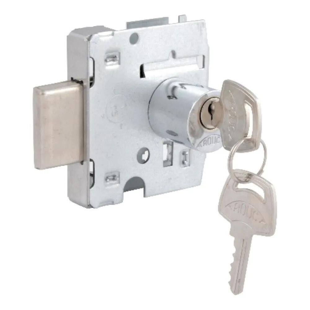 2X Fechadura Porta De Vidro Blindex Lingueta Cilindro Redond