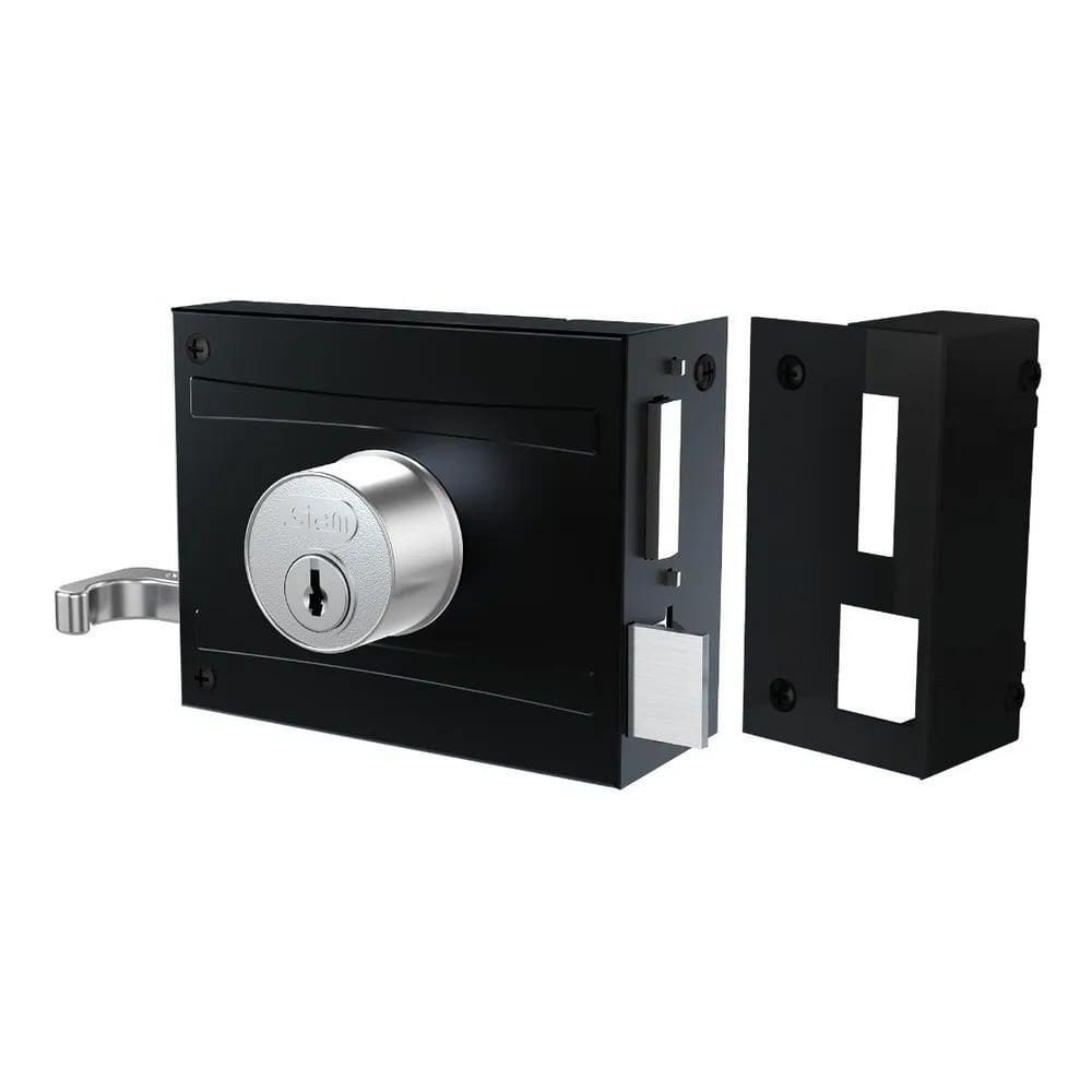 2X Fechadura Sobrepor Para Portão Stam 701/100 -  Cor Pre