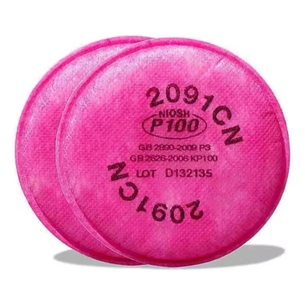 2X 10 Filtros Filtro 2091 P3 P100 Para Partículas - 5 Pares