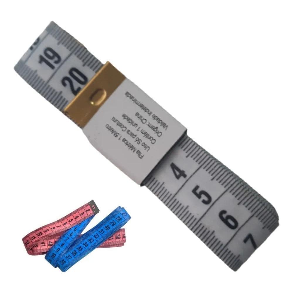2X Fita Métrica Flexível Forte Corporal, Costura, Cintura 15